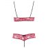 Cottelli - Ensemble soutien-gorge en dentelle (rouge) - L