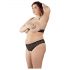 Cottelli Plus Size - ensemble soutien-gorge à perles (noir)