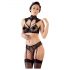 Cottelli - ensemble de soutien-gorge en dentelle à col (noir) - 85B/L