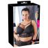 Cottelli Plus Size - soutien-gorge à bretelles en dentelle (noir) - 90D