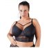 Cottelli Plus Size - soutien-gorge à bretelles en dentelle (noir) - 95D