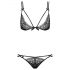 Obsessive Intensa - ensemble soutien-gorge à deux bretelles (noir)