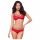 Obsessive 860-SET-3 - Ensemble de lingerie en dentelle rosée (rouge)