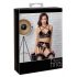 Abierta Fina - trio de lingerie en dentelle (noir)