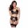 Abierta Fina - trio de lingerie en dentelle (noir) - L