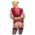 Cottelli Bondage Grande Taille - ensemble en dentelle (rouge-noir)