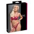 Cottelli Party - ensemble soutien-gorge effet brillant (rouge)