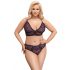 Cottelli Curves Grande Taille - Ensemble de Soutien-Gorge Transparent (Violet)