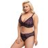 Cottelli Curves Grande Taille - Ensemble de Soutien-Gorge Transparent (Violet)