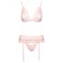 Kissable - ensemble de lingerie en dentelle (rose)