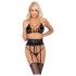 Kissable - Ensemble soutien-gorge ceinture (noir)