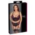 Cottelli Plus Size - ensemble soutien-gorge avec porte-jarretelles (noir-rouge)