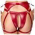 Cottelli Bondage - ensemble de soutien-gorge brillant avec attaches pour les mains (rouge)