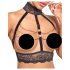 Abierta Fina - ensemble de lingerie ouverte avec chaînes (noir) - L