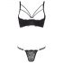 Cottelli - Soutien-gorge à armatures et string, noir - 80B/M