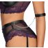 Cottelli Bondage - ensemble de soutien-gorge avec attaches pour les mains (noir-violet) - L