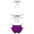 Obsessive Balitta - bikini brillant à col (violet)