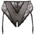 Cottelli Plus Size - bas en dentelle avec porte-jarretelles (noir)