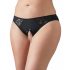 Cottelli Grande Taille - culotte en dentelle ouverte (noir) - XL