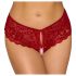 Cottelli - culotte en dentelle ouverte (rouge)