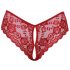 Cottelli - culotte en dentelle ouverte (rouge)