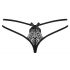 Obsessive Intensa - string dentelle double bretelle (noir)