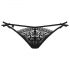 Obsessive Intensa - string dentelle double bretelle (noir) - L/XL