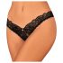 Obsessive Donna Dream - string ouvert en dentelle (noir)