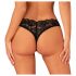 Obsessive Donna Dream - string ouvert en dentelle (noir)