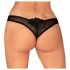 Latinesa String Ouvert - Noir - XL/XXL