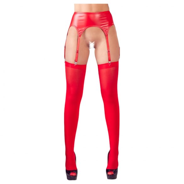 NO:XQSE - ensemble porte-jarretelles brillant (rouge) - L/XL