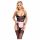 Cottelli - costume de soubrette transparent (noir-rose) - M