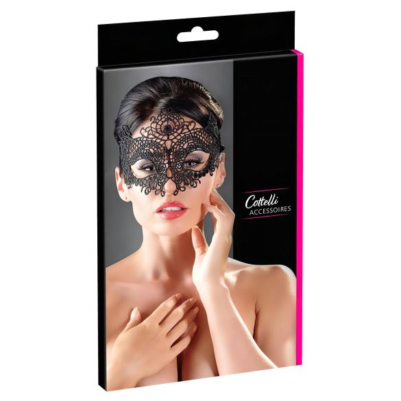 Cottelli - Masque brodé en dentelle (noir)