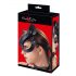 Bad Kitty - masque chat en simili cuir avec strass - noir (S-L)