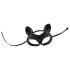 Bad Kitty - masque chat en simili cuir avec strass - noir (S-L)