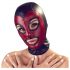 Bad Kitty - masque de fellation brillant - noir-rouge (S-L)