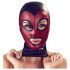 Bad Kitty - masque de fellation brillant - noir-rouge (S-L)