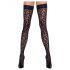 Cottelli Legwear - bas résille léopard (noir) - 4