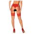 Obsessive - bas en dentelle (rouge-naturel) - L/XL