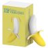 Lonely - vibromasseur banane rechargeable et étanche (jaune-blanc)