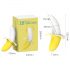 Lonely - vibromasseur banane rechargeable et étanche (jaune-blanc)