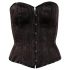 Cottelli - corset brodé (noir) - M