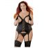 Cottelli Grande Taille - top jarretelles adaptable (noir)