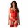 Obsessive Cupide Desir - ensemble en dentelle transparente (rouge)