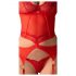 Obsessive Cupide Desir - ensemble en dentelle transparente (rouge)