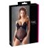 Cottelli - Body en velours ajustable (noir) - 80C/M