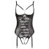 Abierta Fina - body ouvert en dentelle (noir) - 85C/L