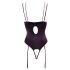 Abierta Fina - body orné de strass (noir) - 80B/M