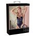 Abierta Fina - body orné de strass (noir) - 85B/L