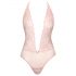 Kissable - body en dentelle plongeant (rose) - L/XL